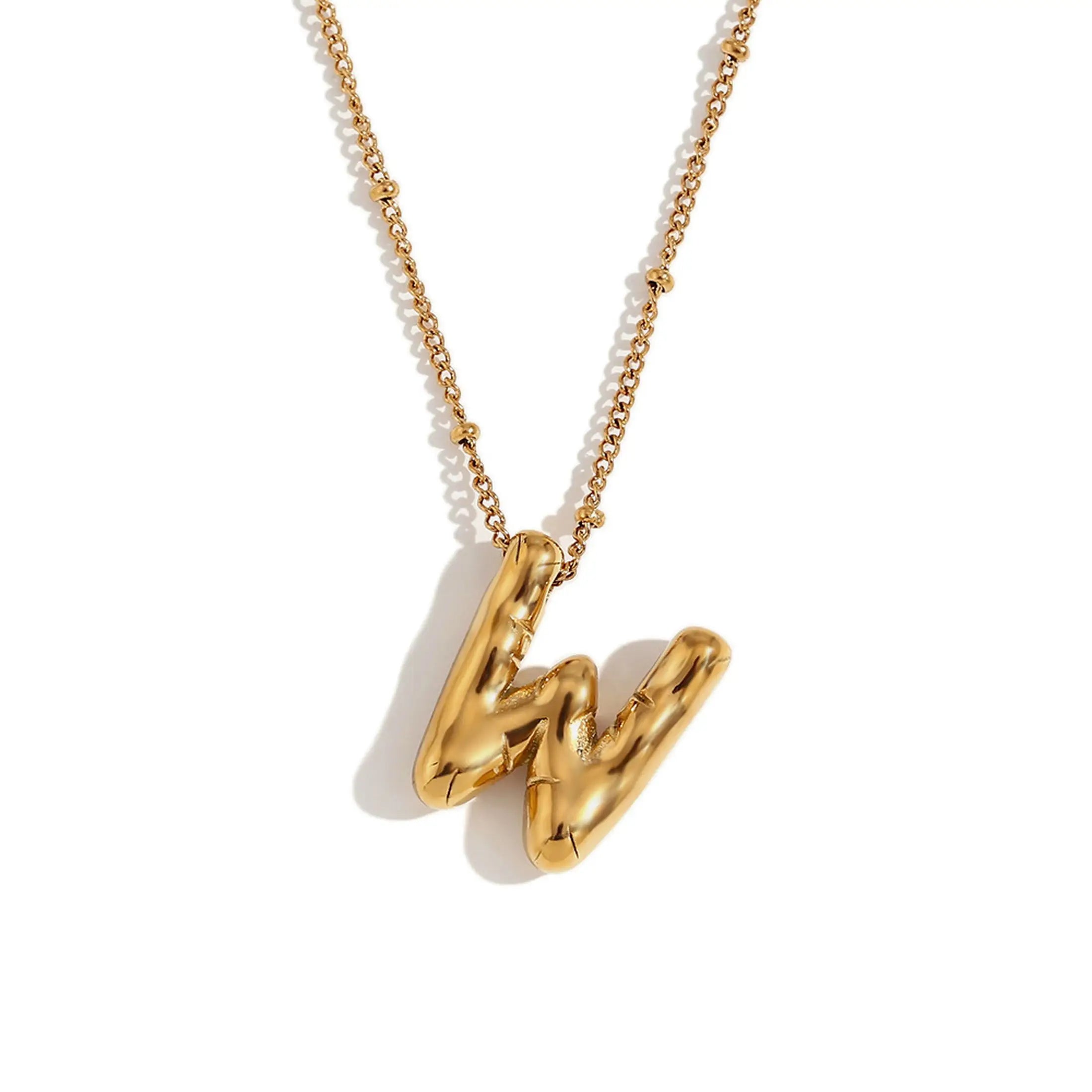 Bubble Initial Necklace