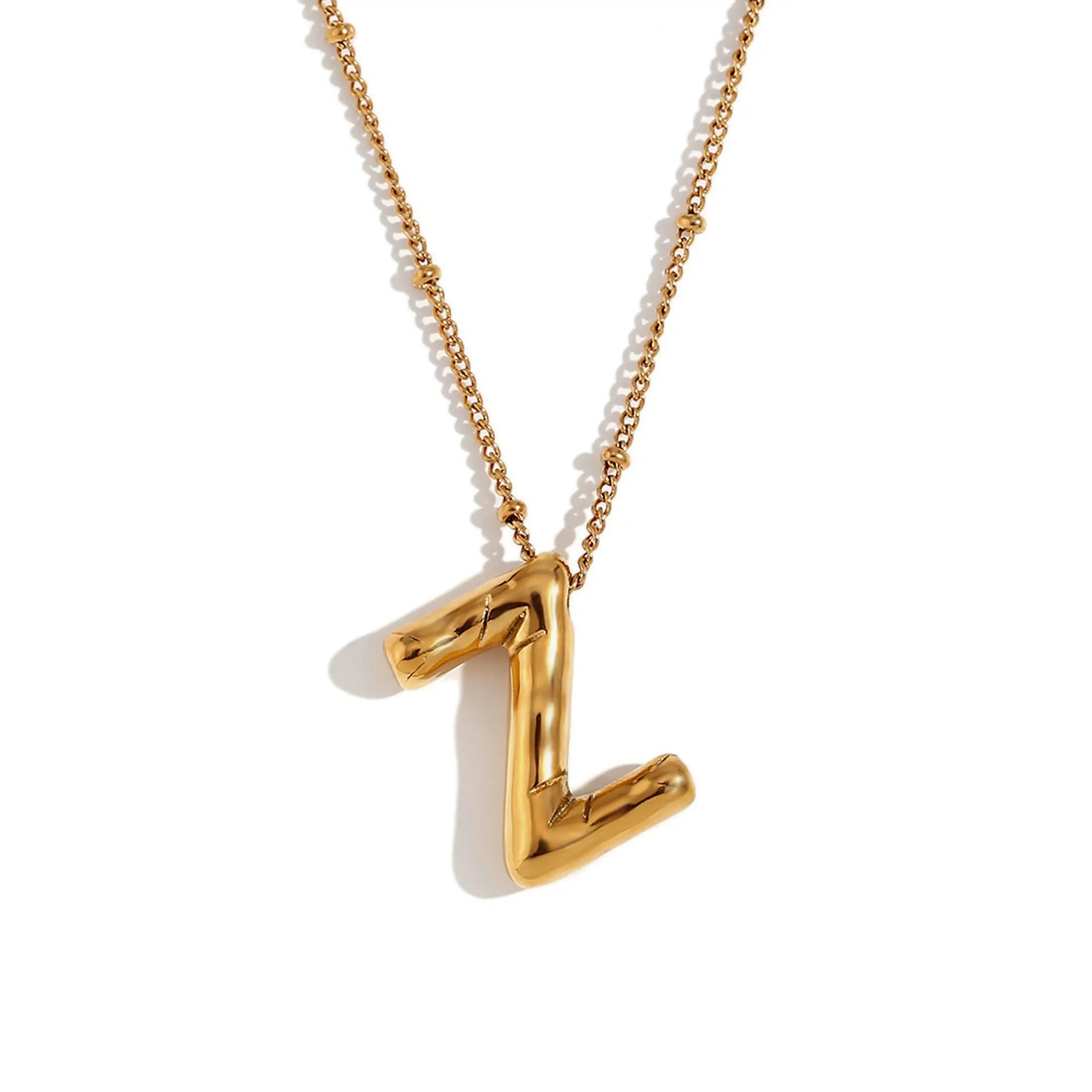 Bubble Initial Necklace