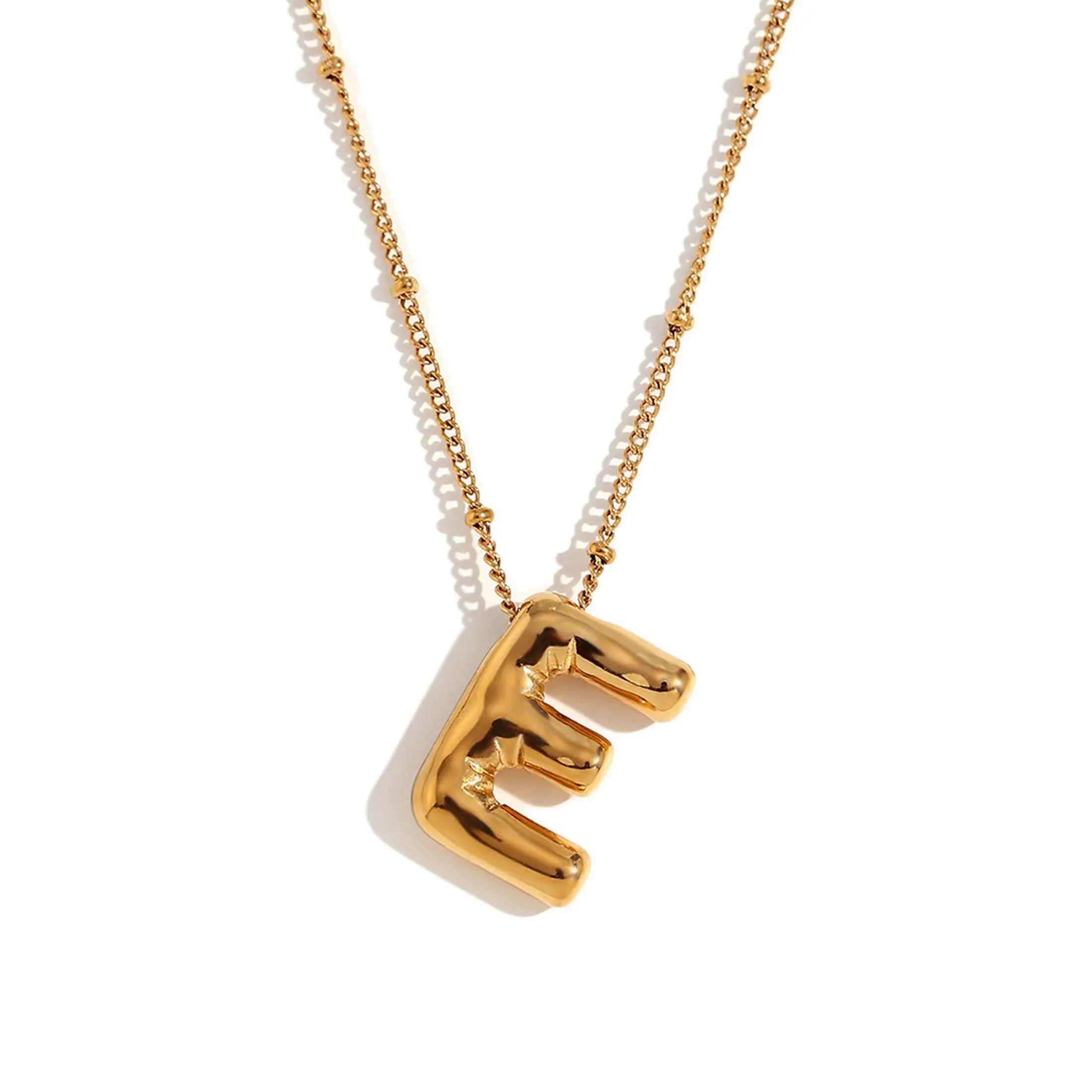Bubble Initial Necklace