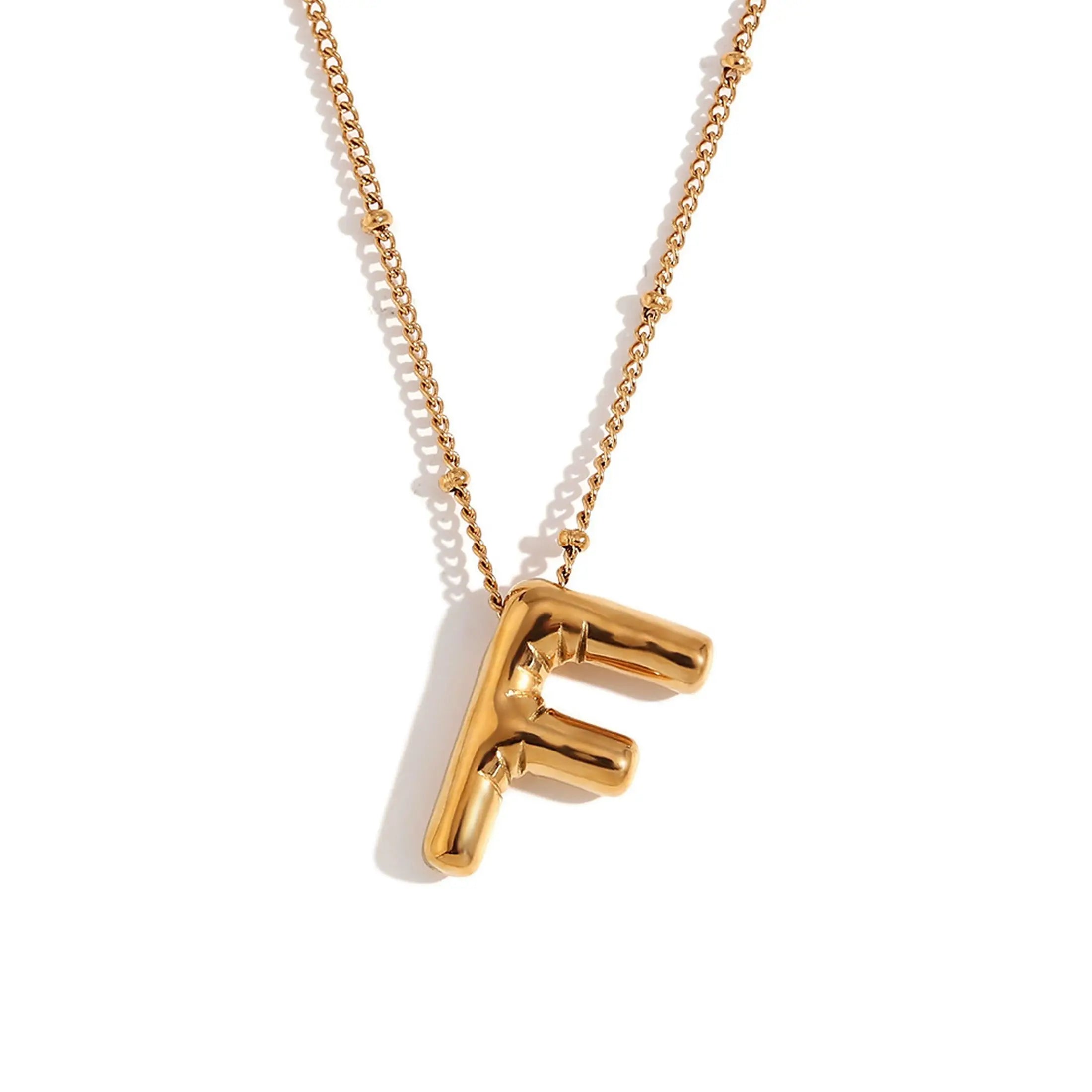 Bubble Initial Necklace