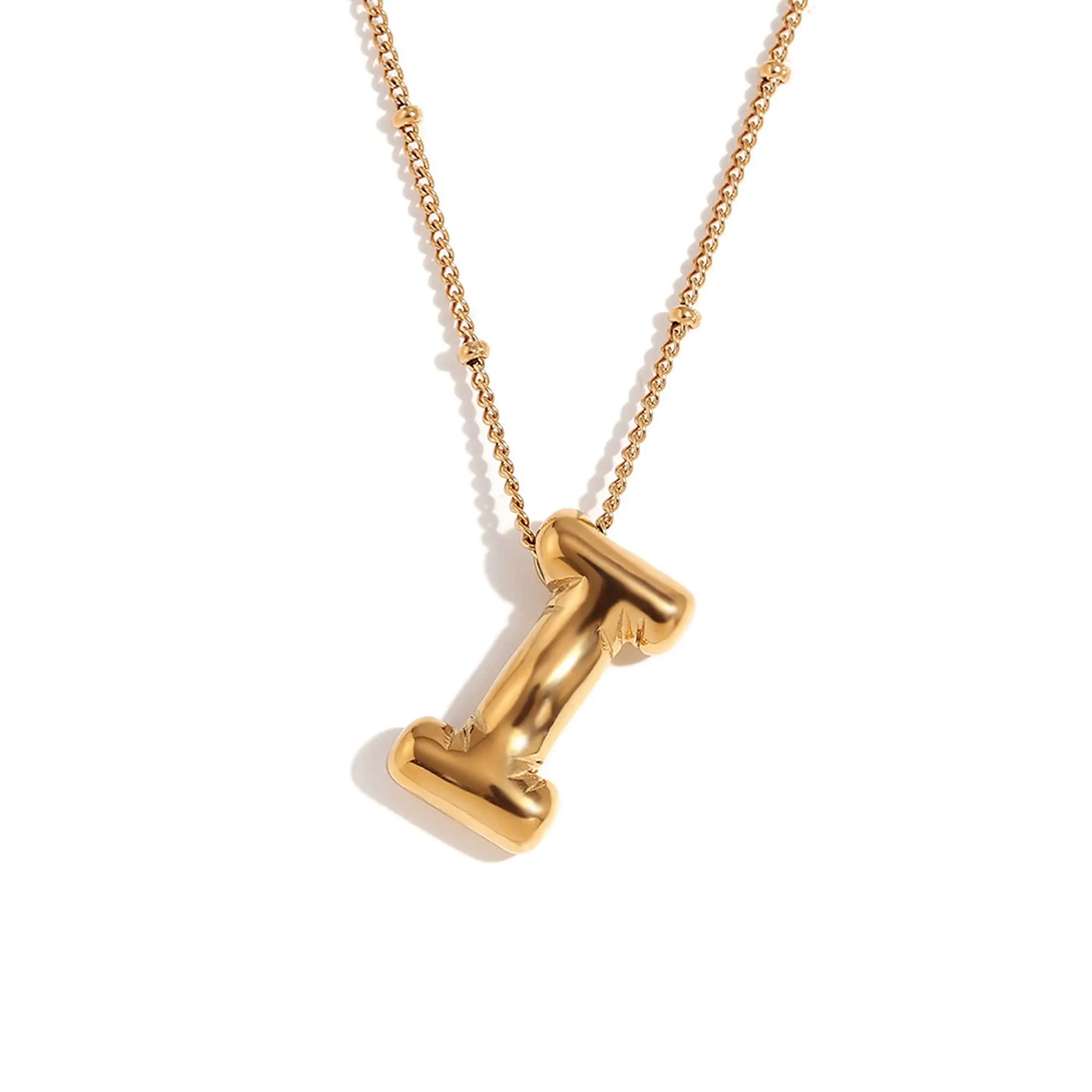 Bubble Initial Necklace