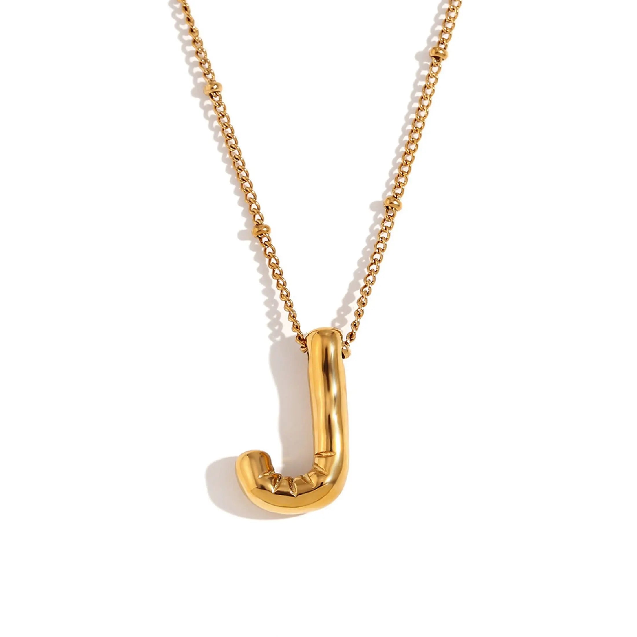 Bubble Initial Necklace