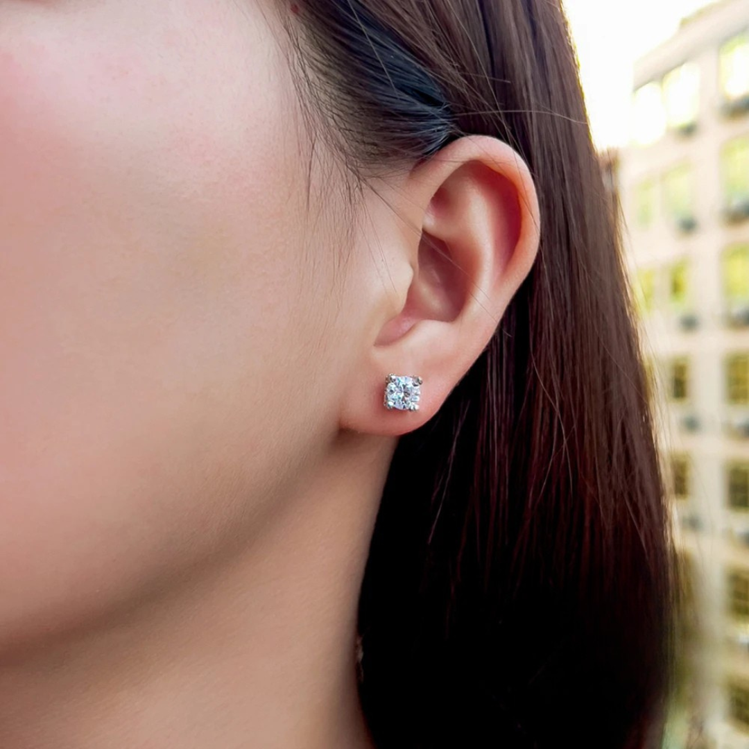 Zircon Plated Earrings
