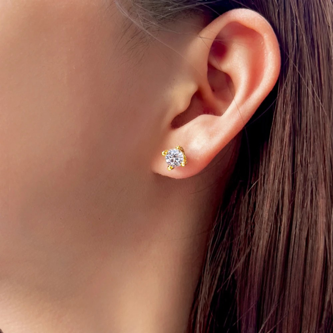 Zircon Plated Earrings