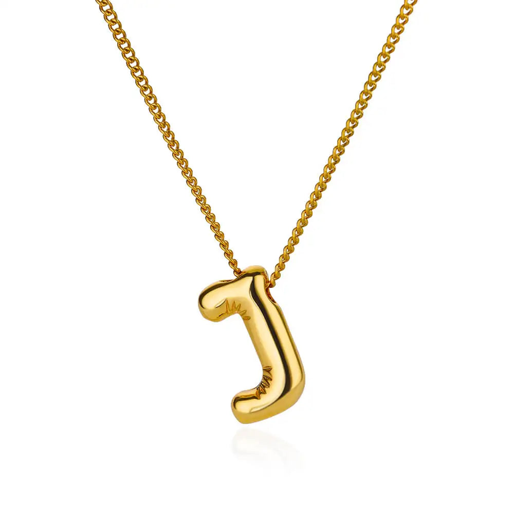 Chunky Initial Letter Necklace