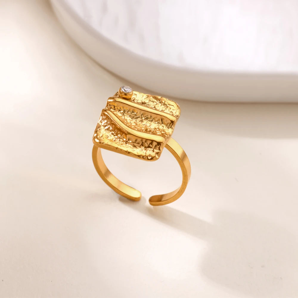 Square Zirconia Ring