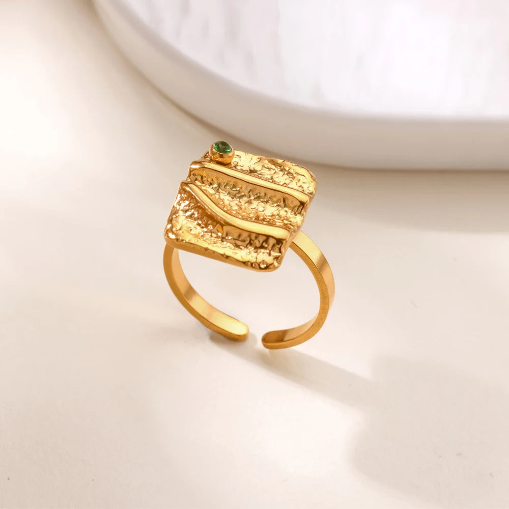 Square Zirconia Ring