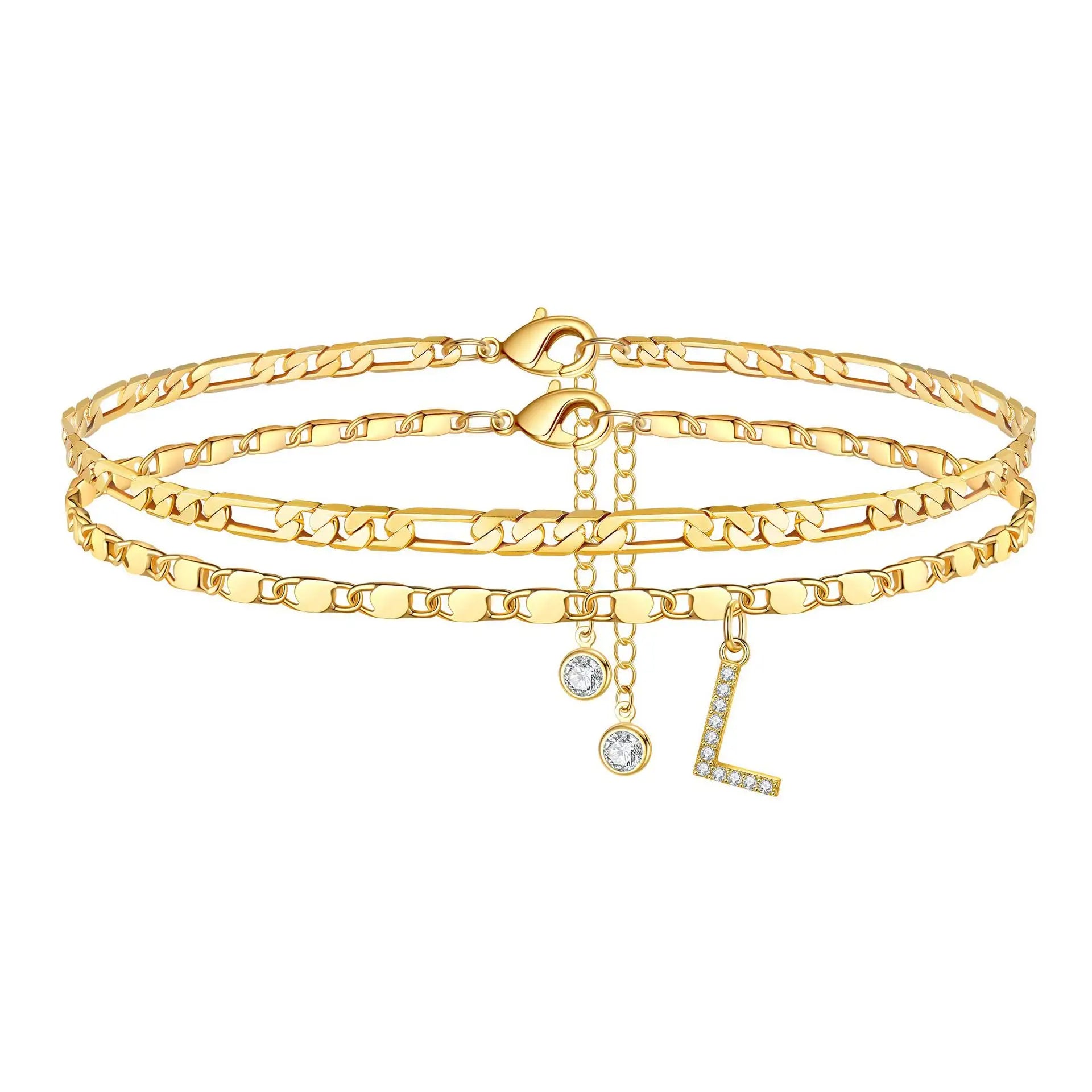 Initial Ankle Bracelet