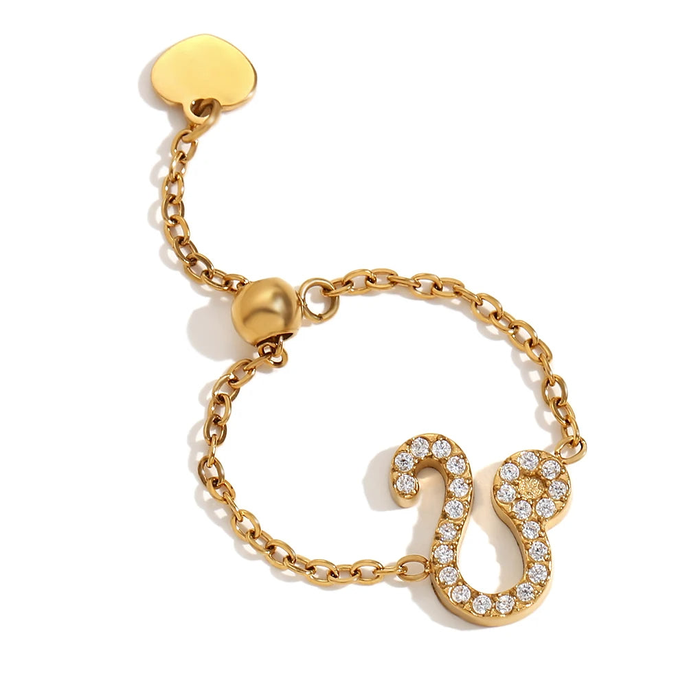 Adjustable Zodiac Sign Ring