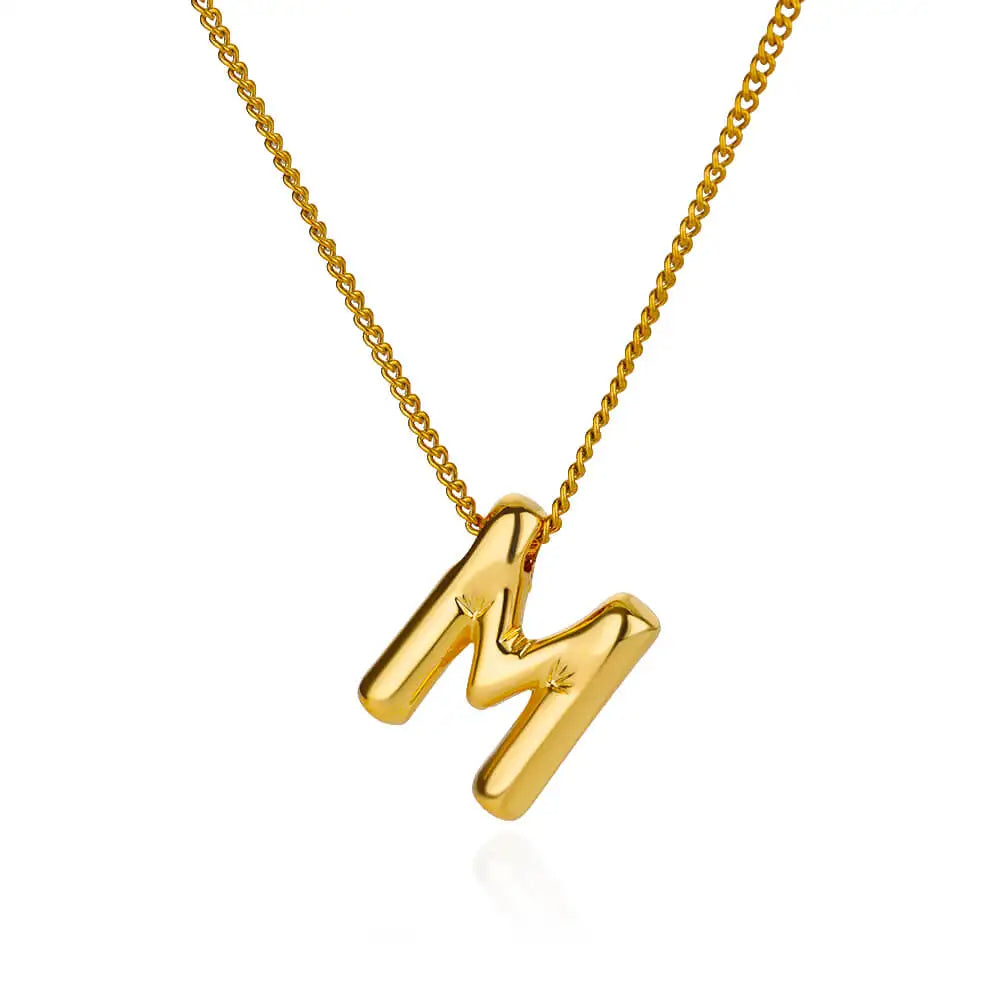 Chunky Initial Letter Necklace