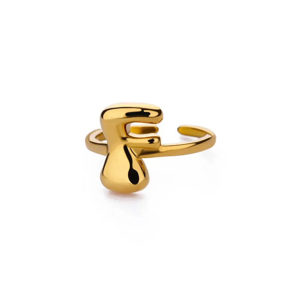 Bubble Letter Ring