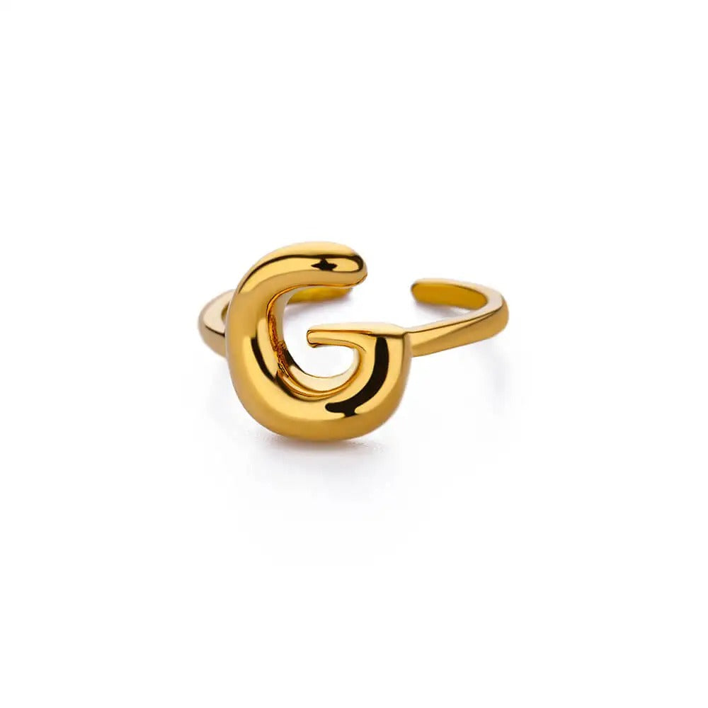 Bubble Letter Ring