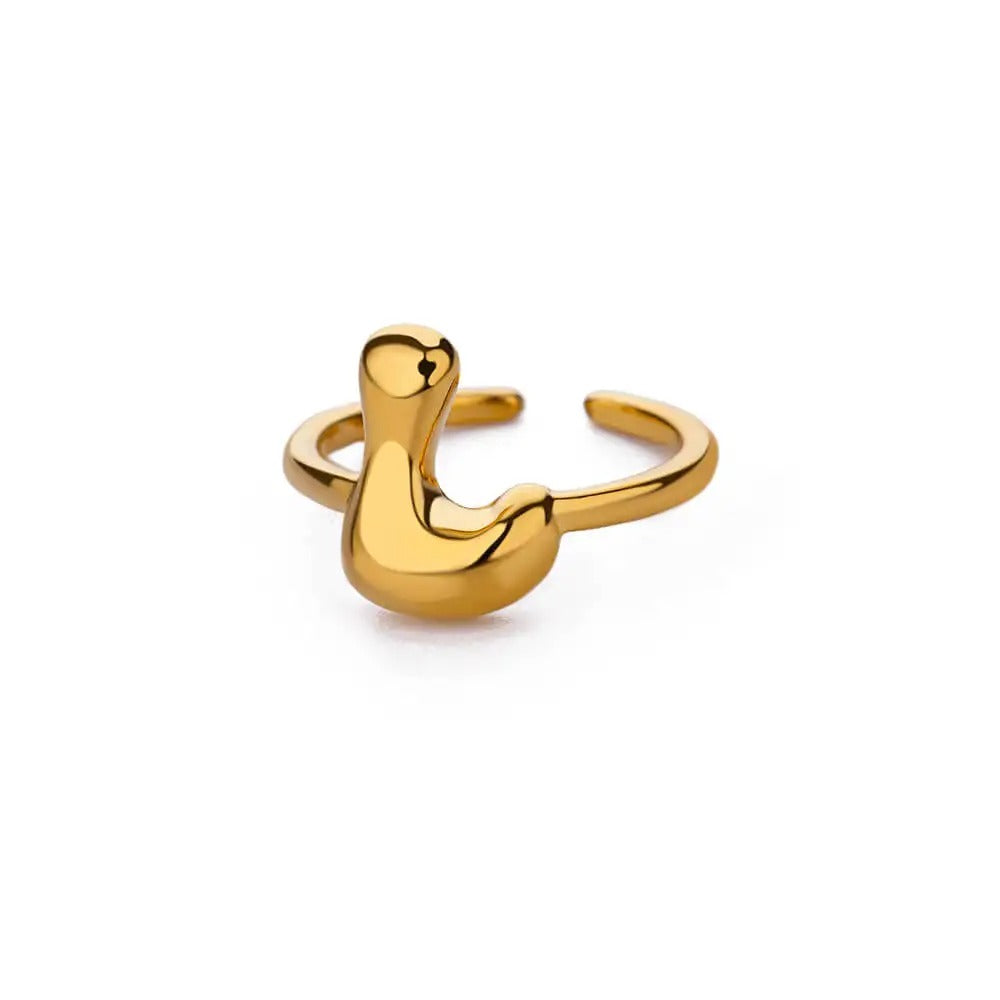 Bubble Letter Ring