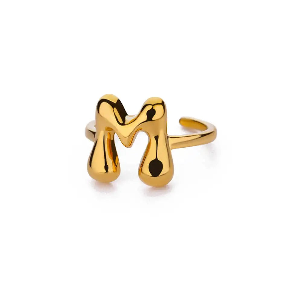 Bubble Letter Ring