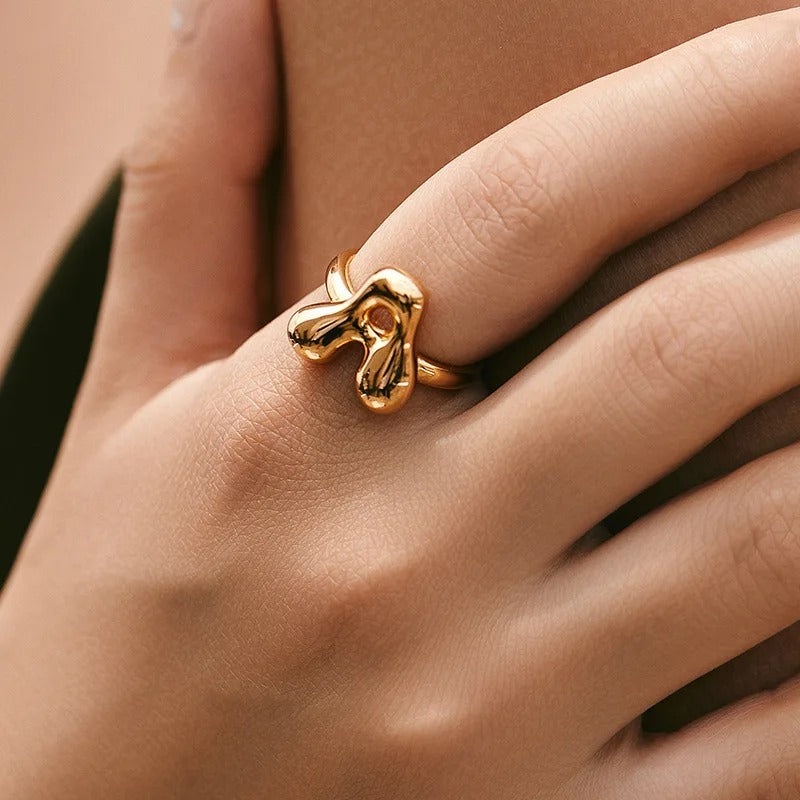 Bubble Letter Ring