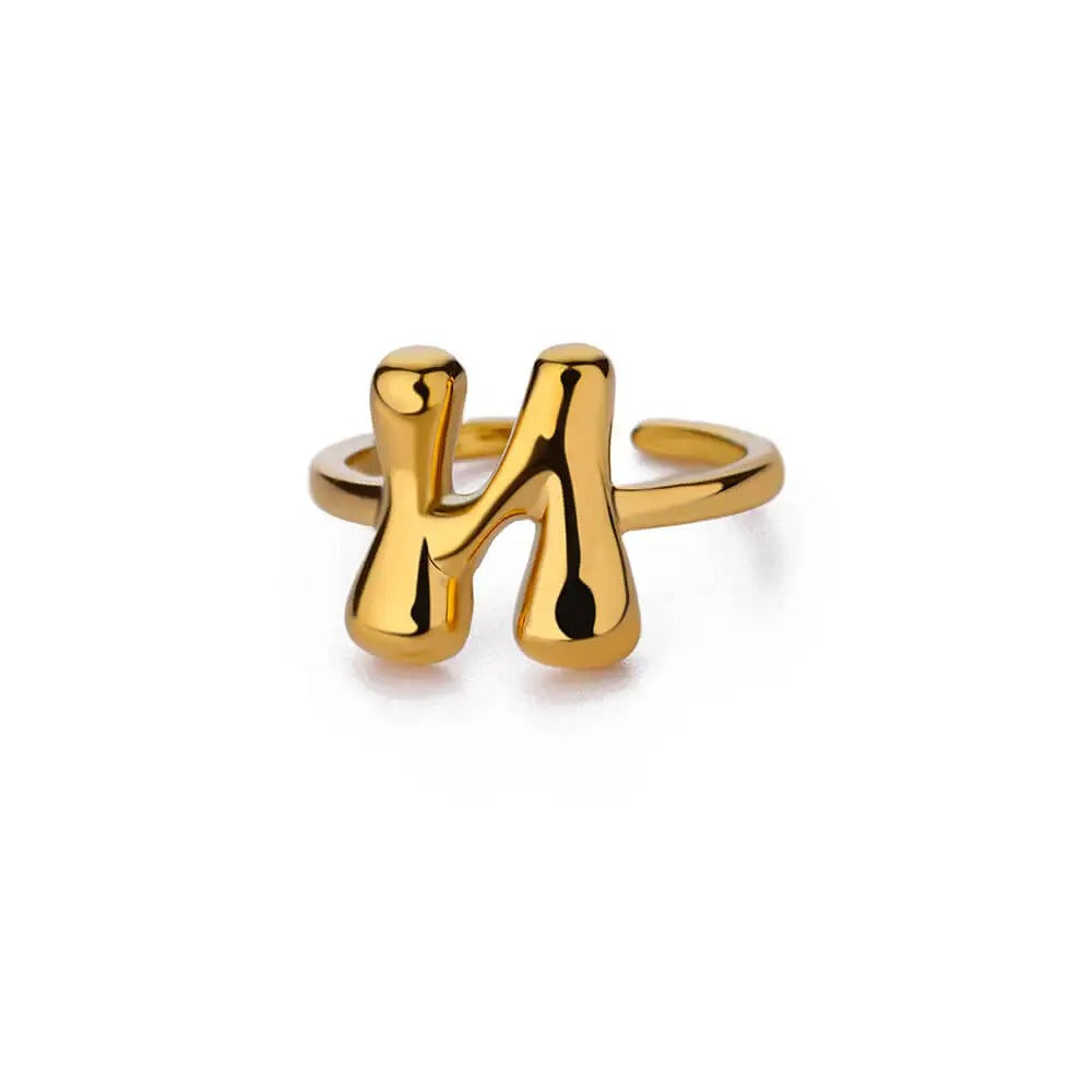 Bubble Letter Ring