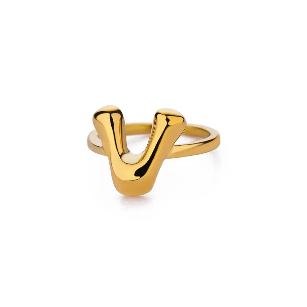 Bubble Letter Ring