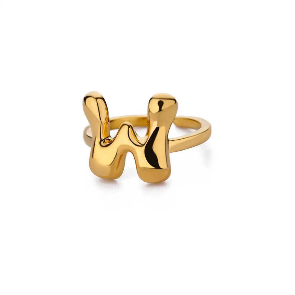 Bubble Letter Ring