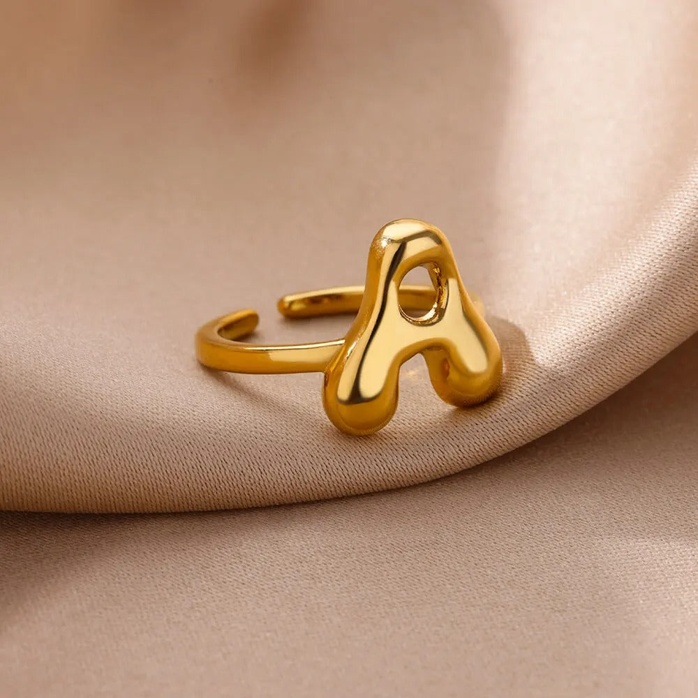 Bubble Letter Ring