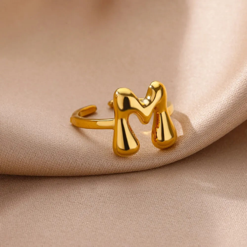 Bubble Letter Ring