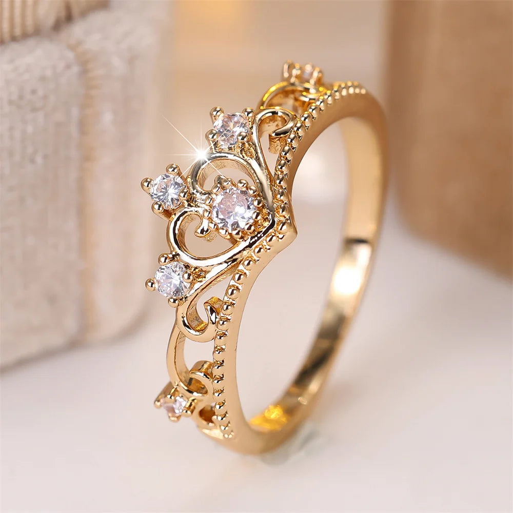 Elegant Crown Ring