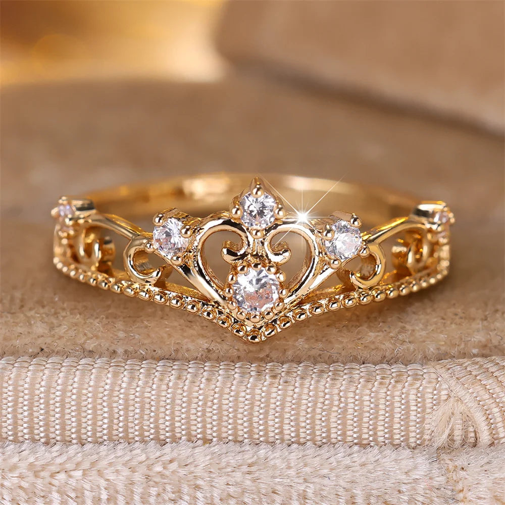Elegant Crown Ring