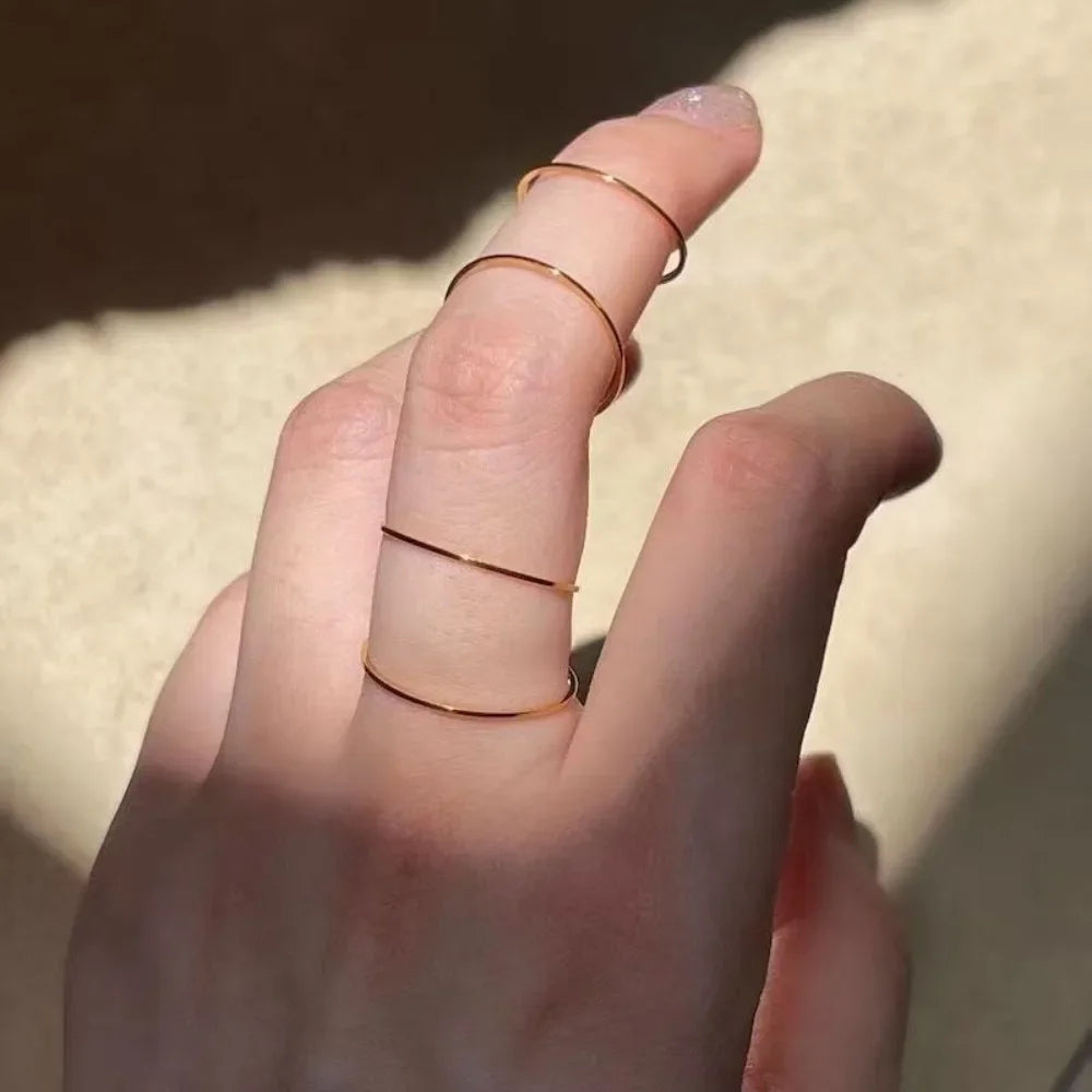 5 PCS Dainty Gold Ring