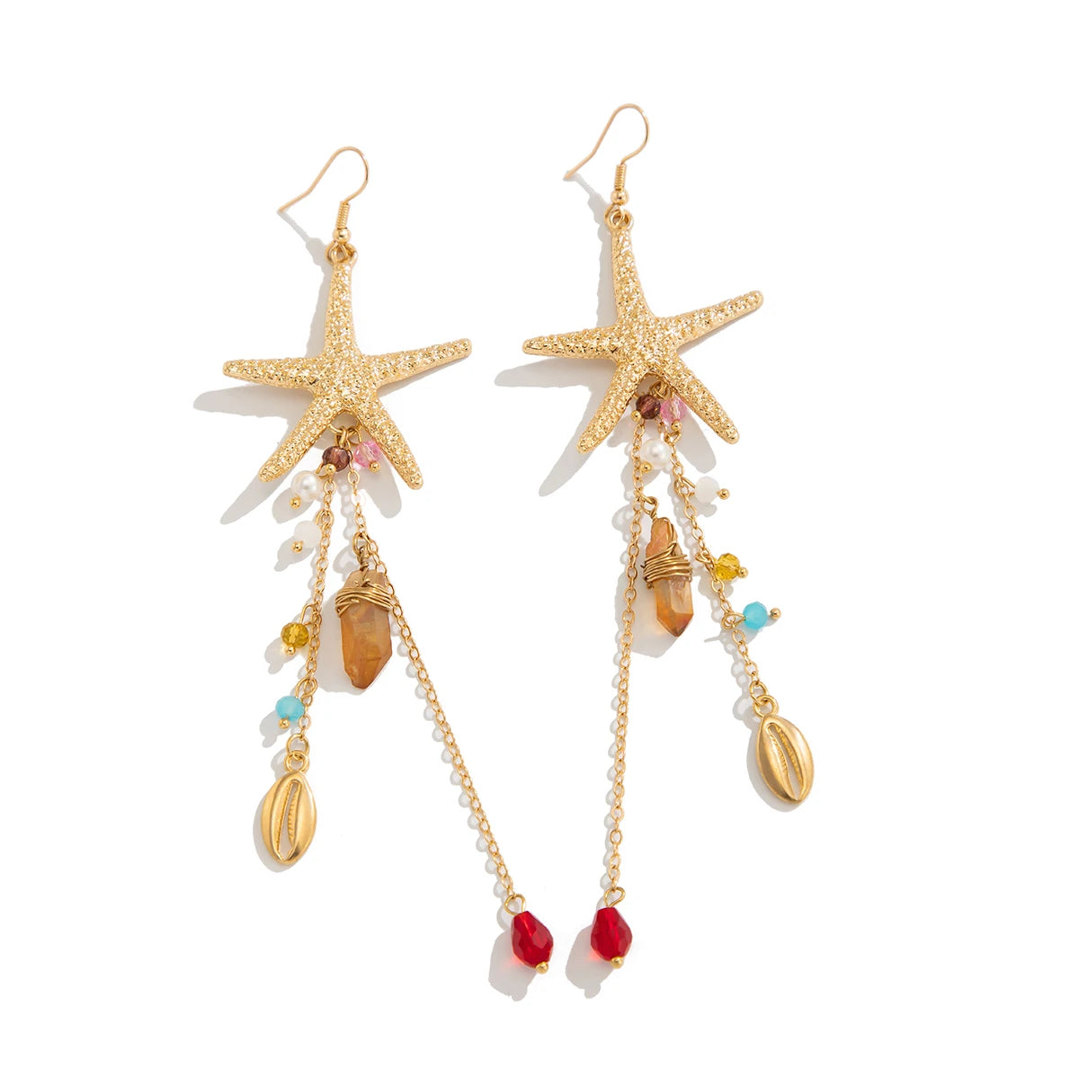 Irregular Boho Starfish Earrings