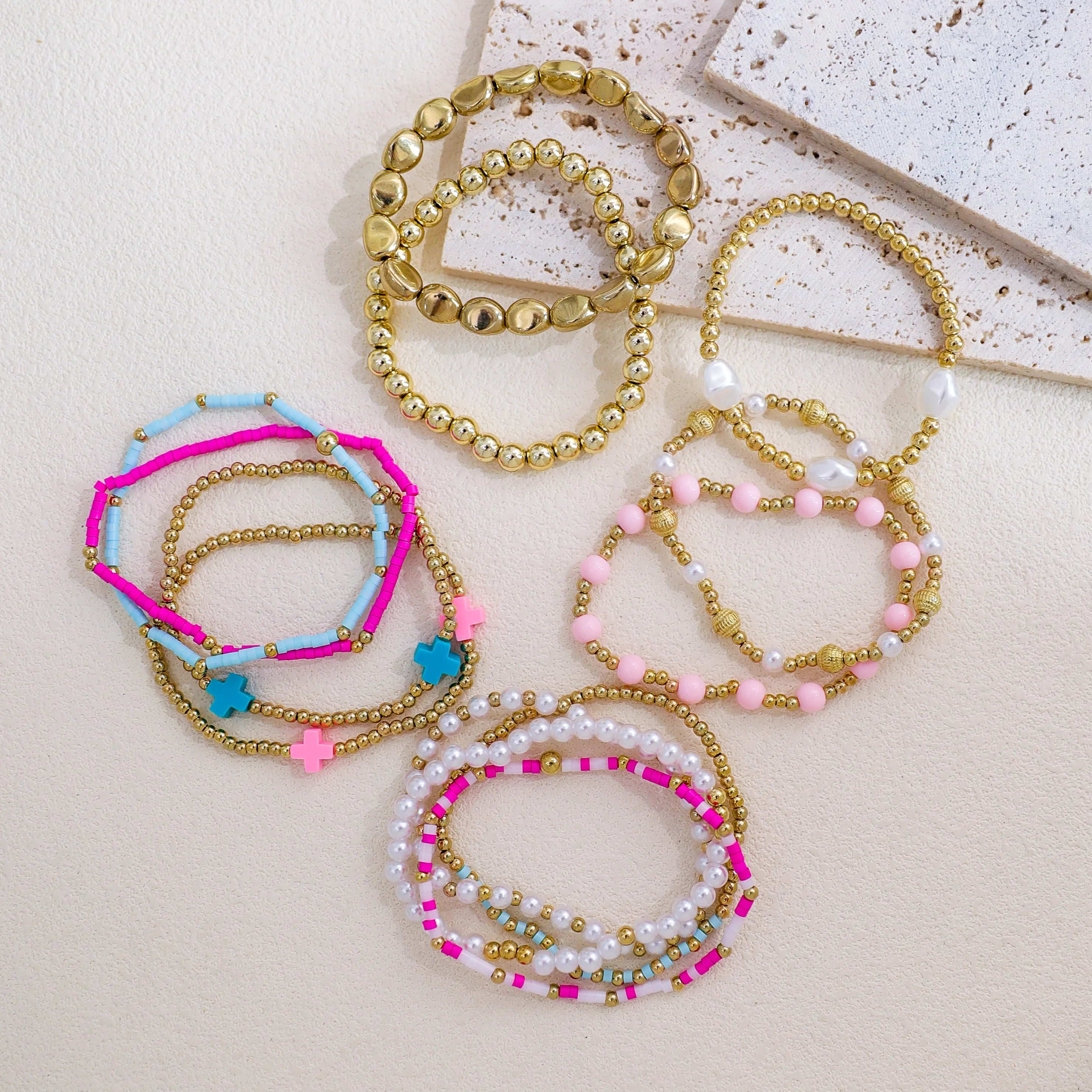 13 PCS Cross Bracelet Set