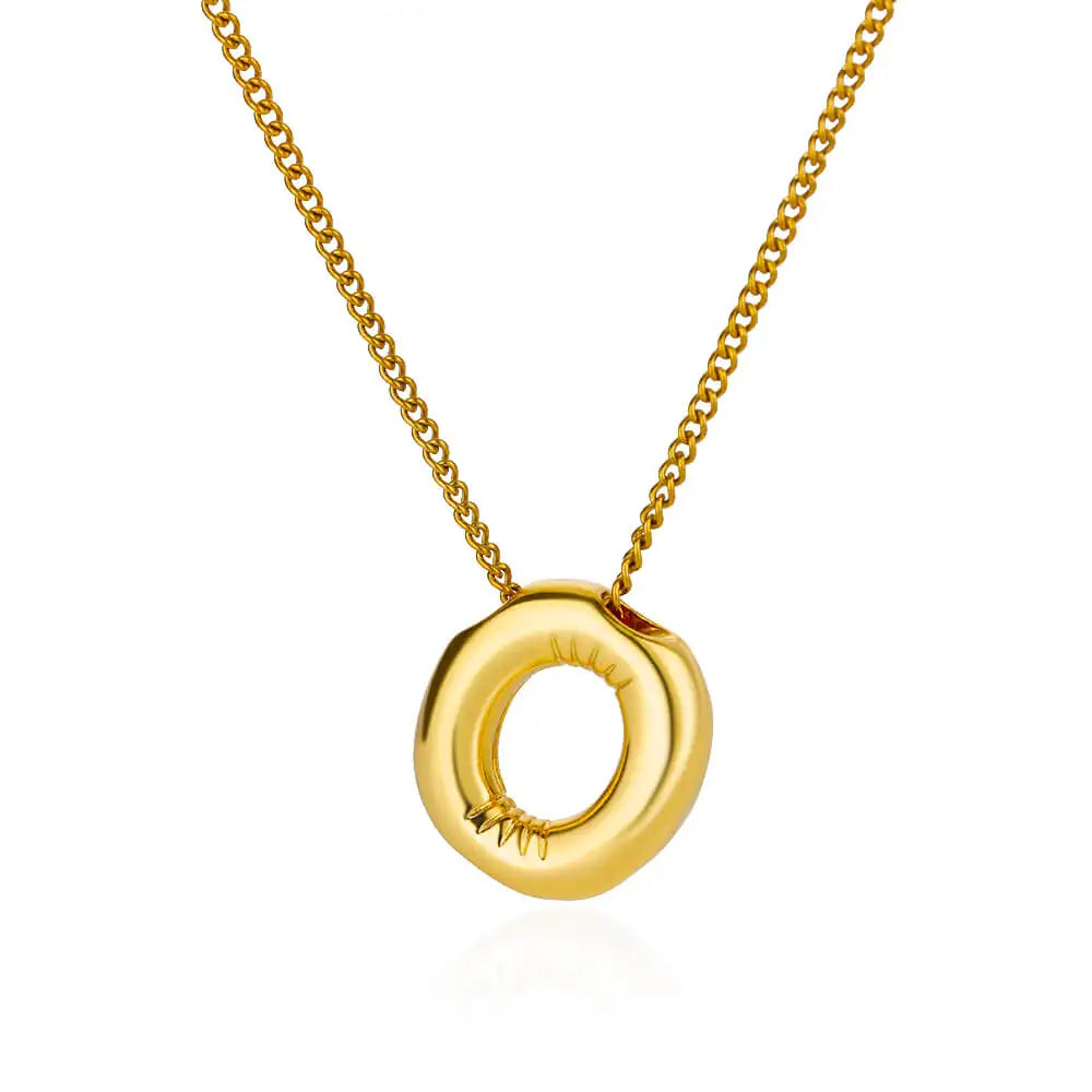 Chunky Initial Letter Necklace