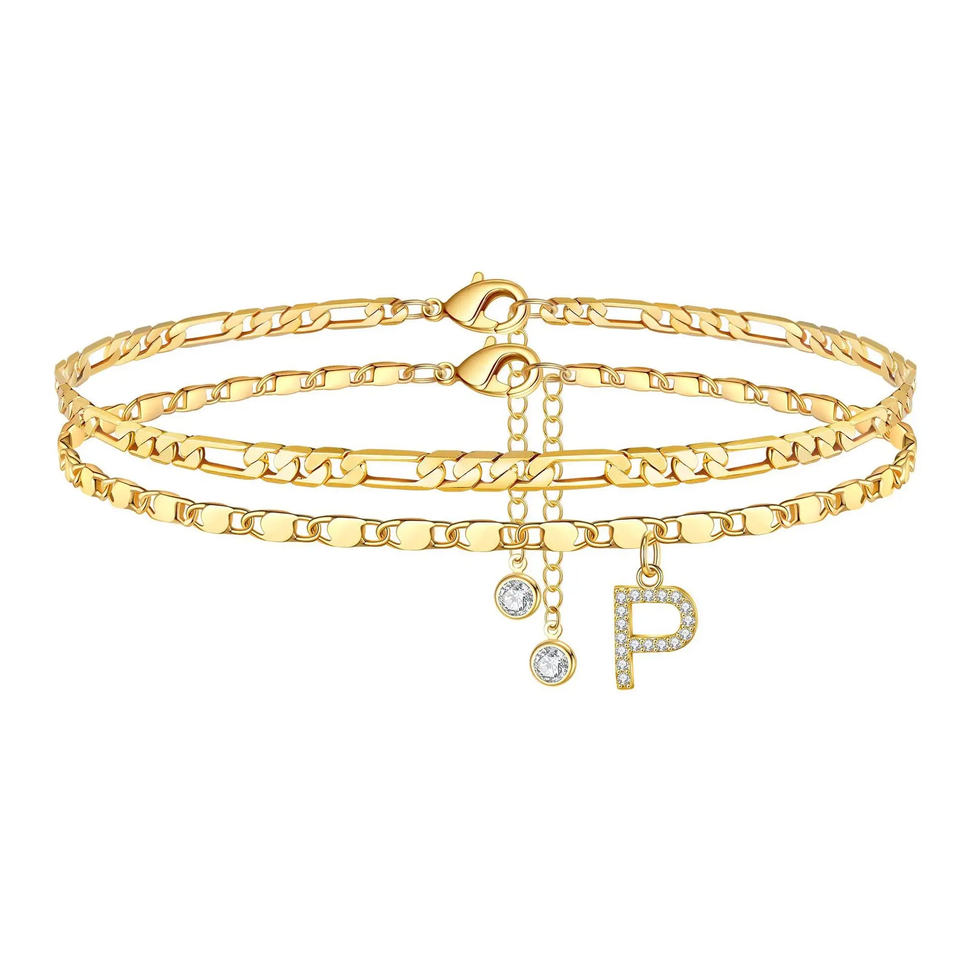 Initial Ankle Bracelet