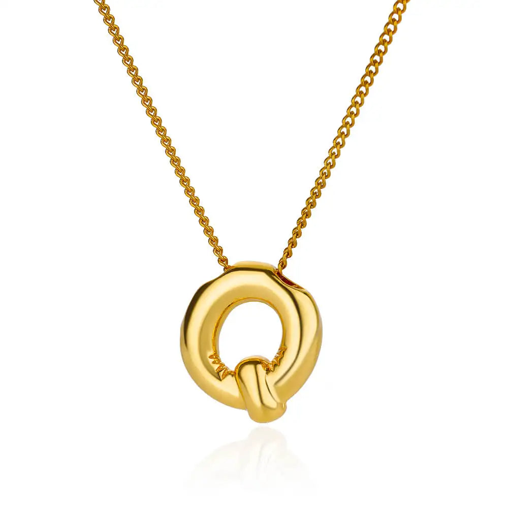 Chunky Initial Letter Necklace