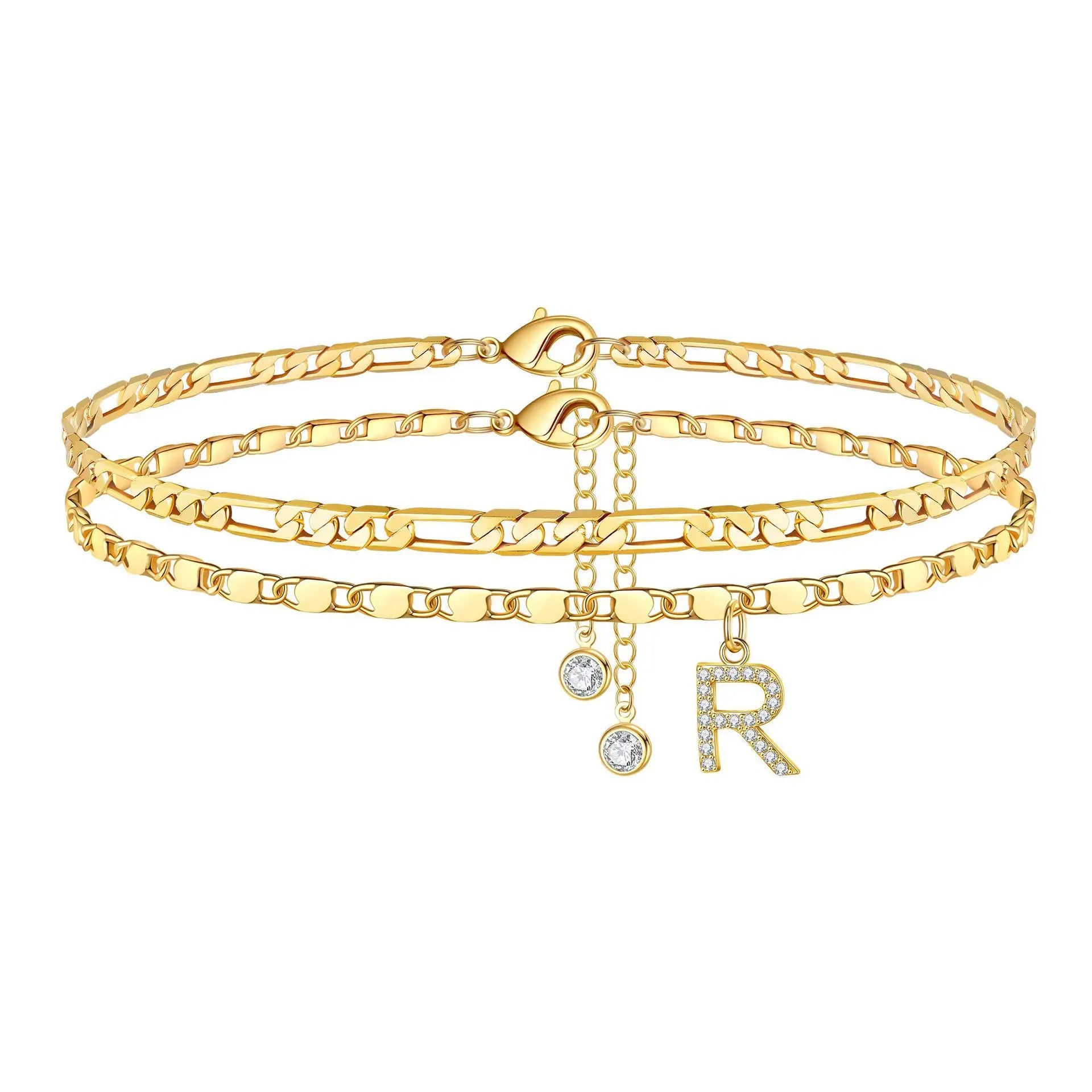 Initial Ankle Bracelet