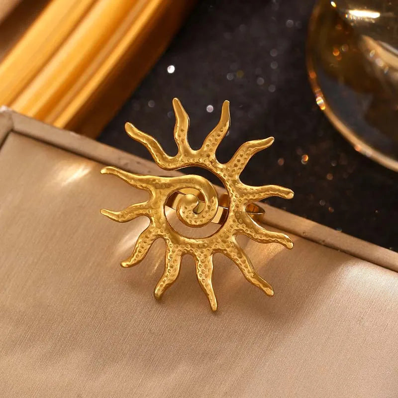 Spiral Sun Necklace