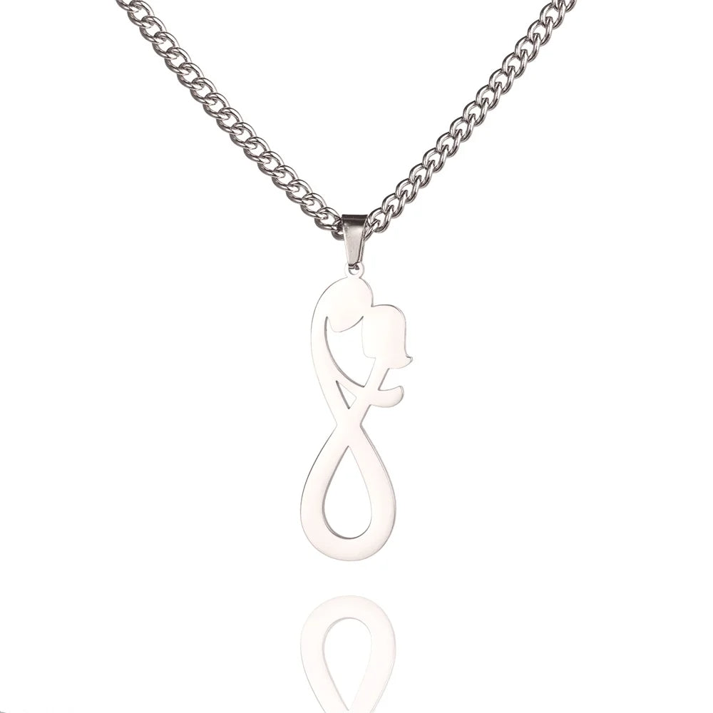 Infinity Couple Hug Necklace