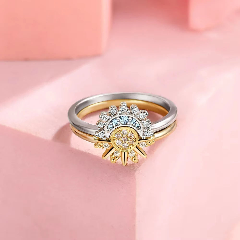 Sun & Moon Couple Ring