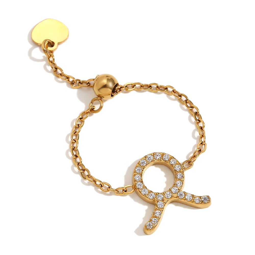 Adjustable Zodiac Sign Ring