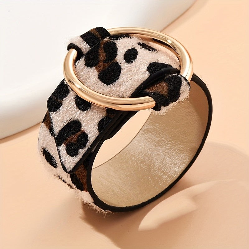 Leopard Print Ring Bracelet
