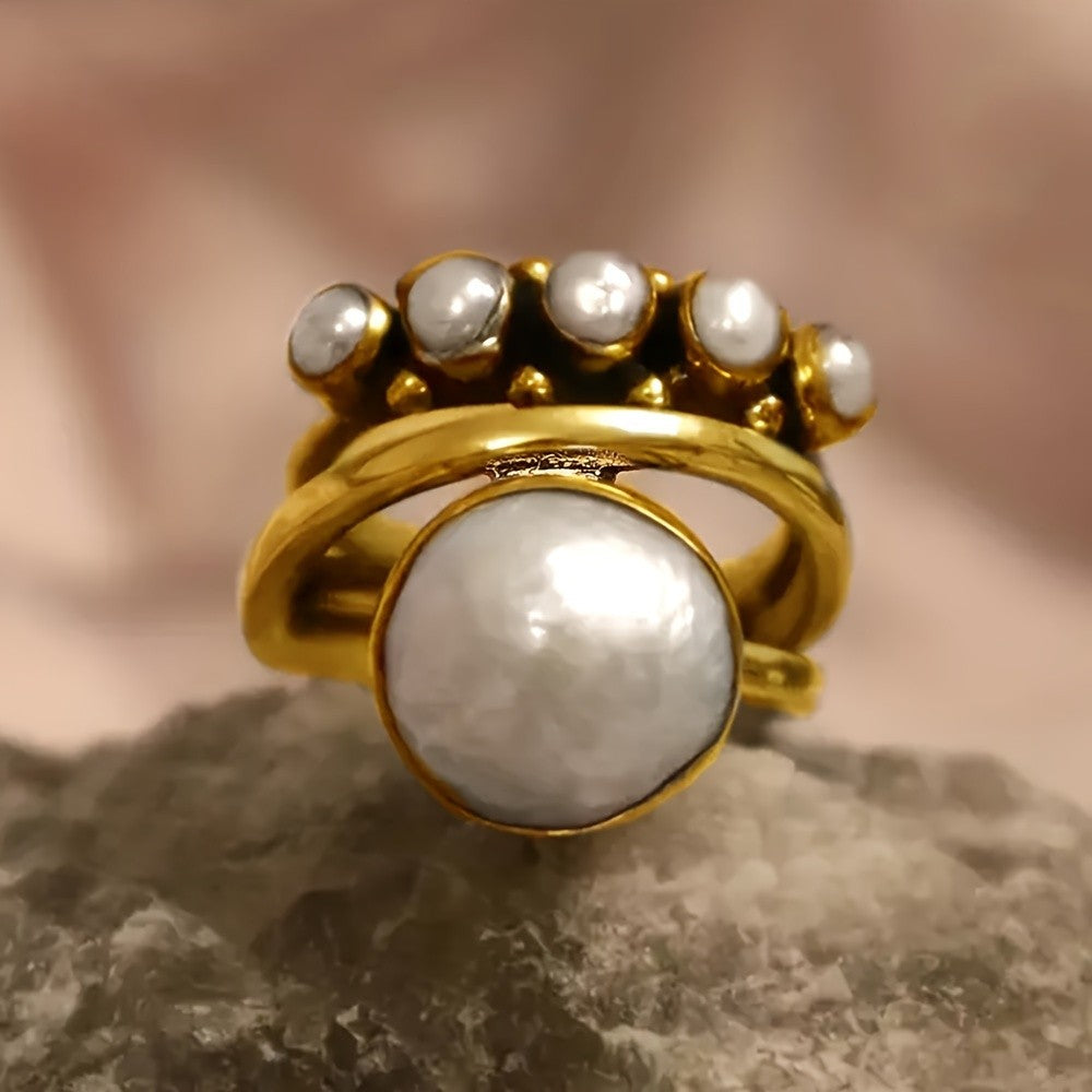 Asymmetric Multi-Band Pearl Ring