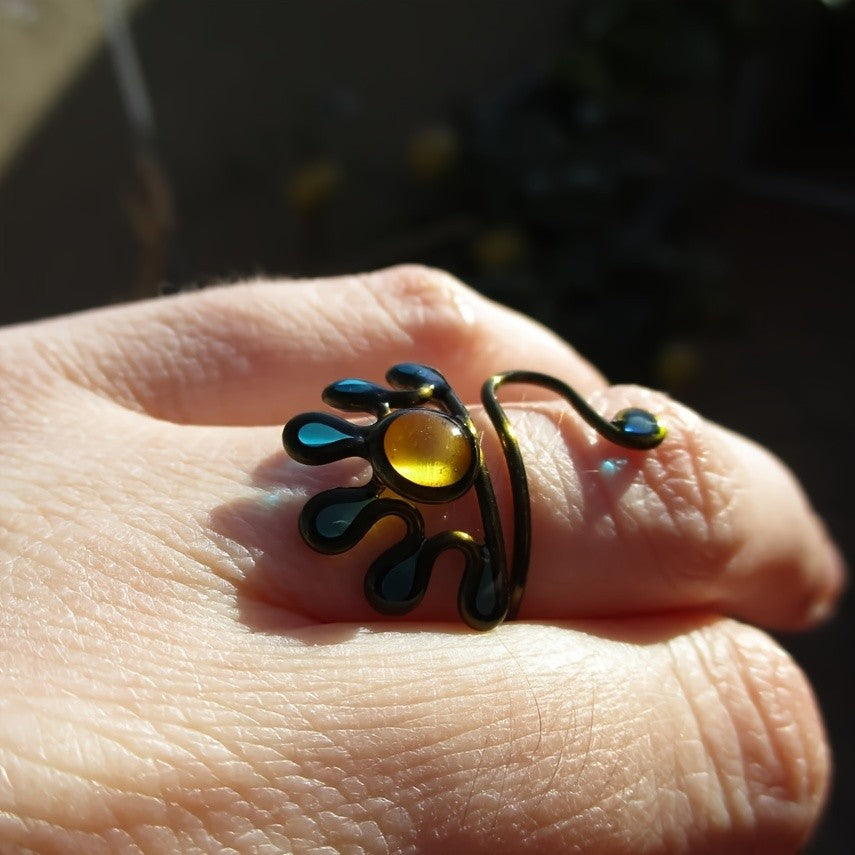 Adjustable Vintage Copper Snake Ring