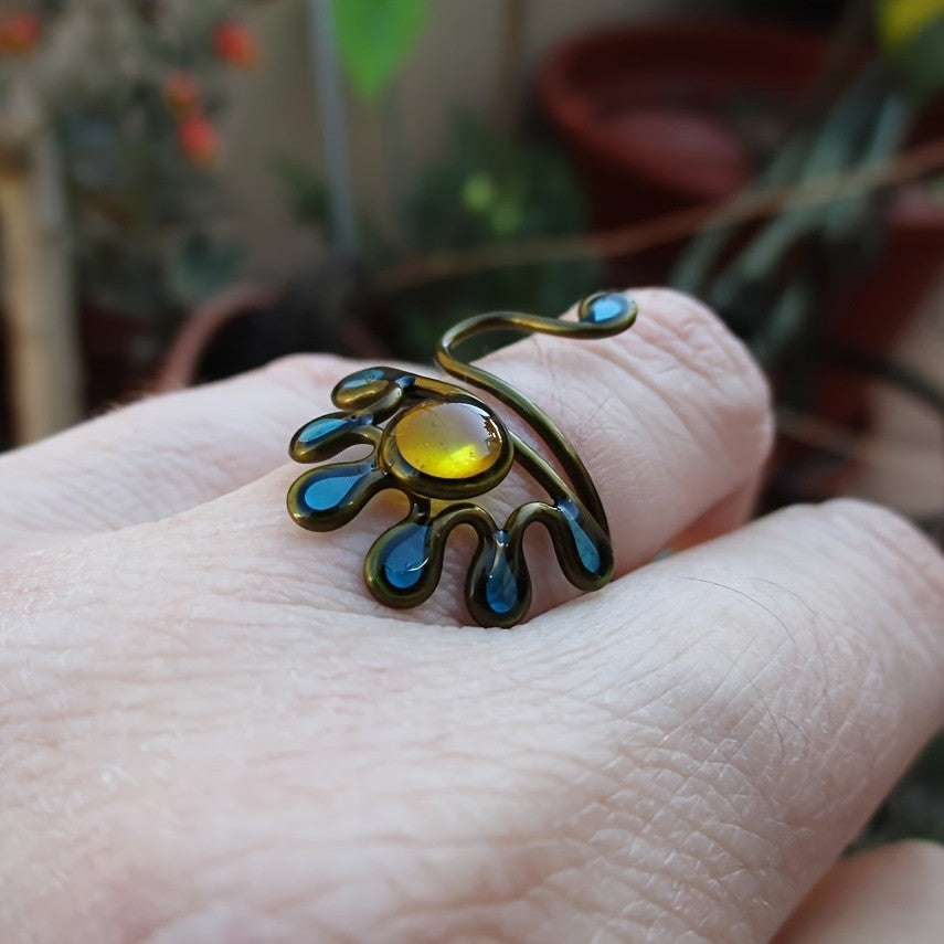 Adjustable Vintage Copper Snake Ring