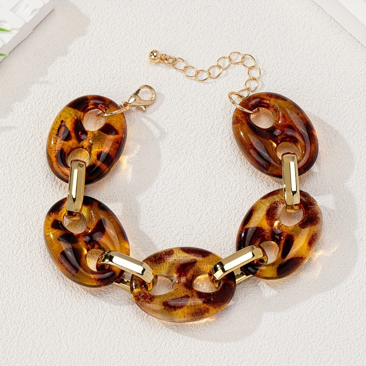 Bohemian Acrylic Link Bracelet