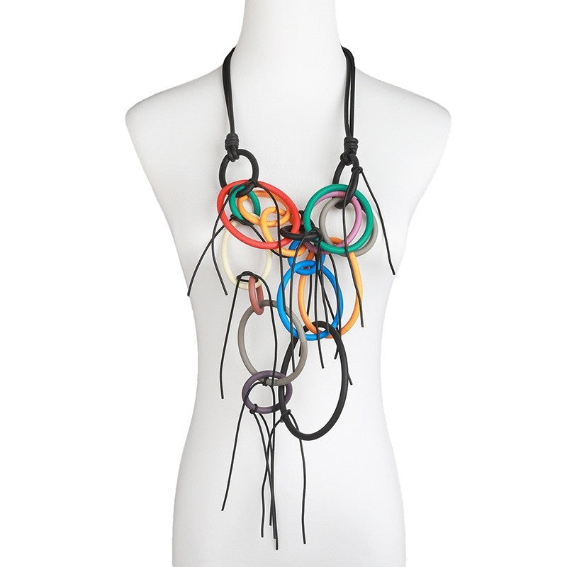 Gothic Interlocking Loop Necklace