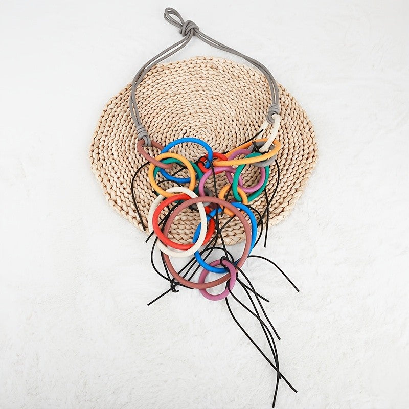 Gothic Interlocking Loop Necklace