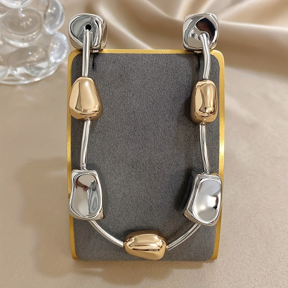 Asymmetric Irregular Block Necklace
