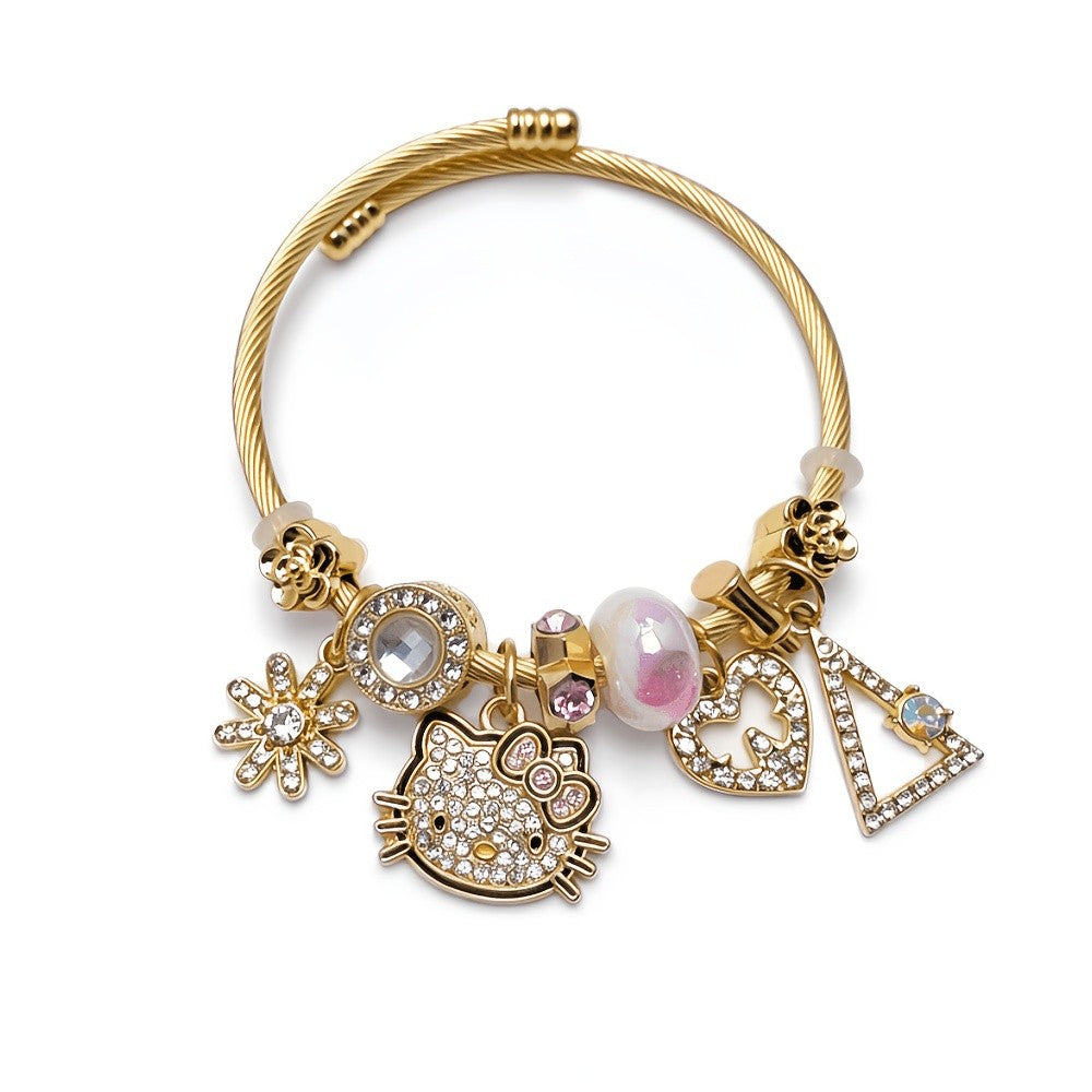 Hello Kitty Strawberry Charm Bangle