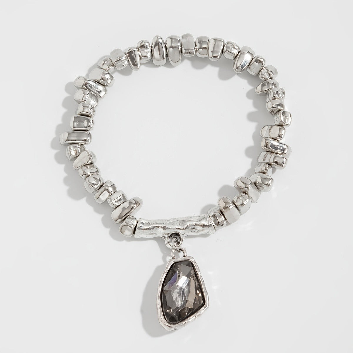 Geometric Stone Drop Bracelet
