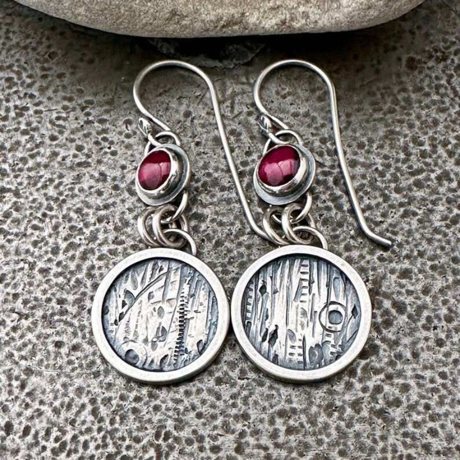 Asymmetric Vintage Geometric Stone Earrings