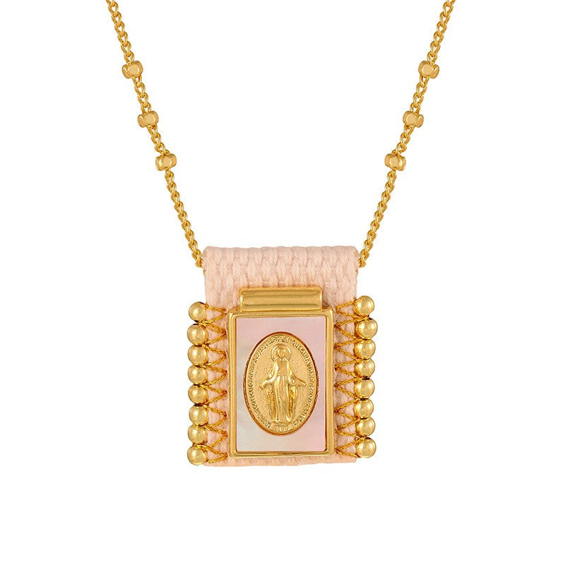 Vintage Square Cross Layered Necklace