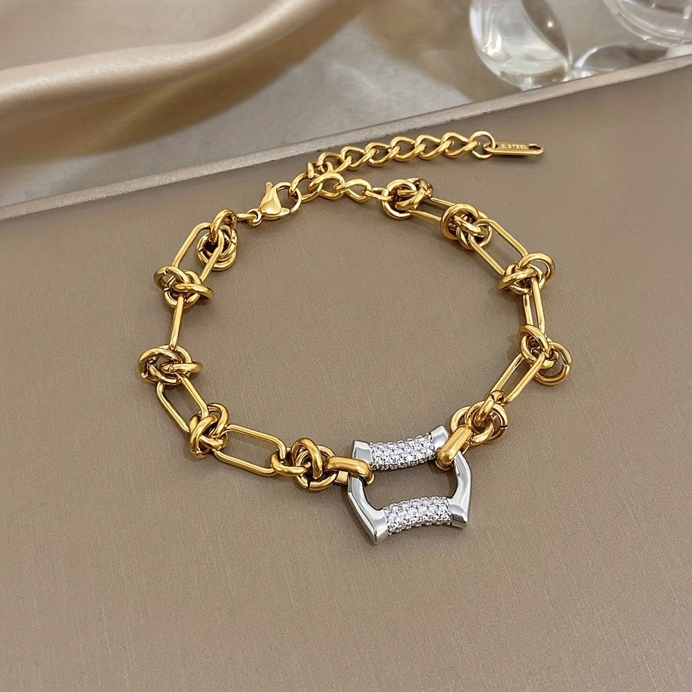 18k Two-Tone Link Necklace